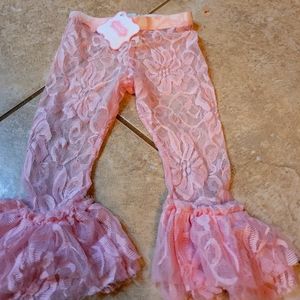 Mudpie lace bell bottom leggings